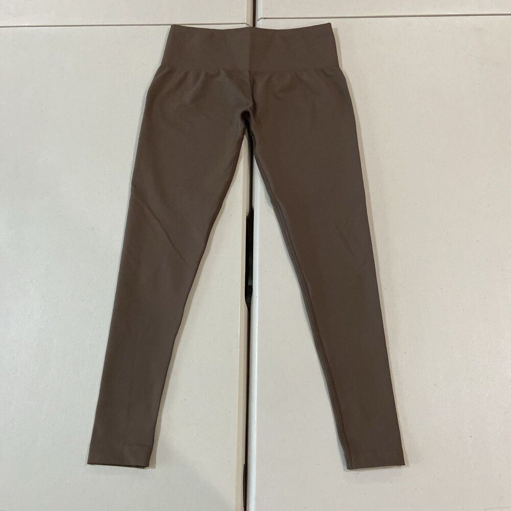 Gymshark Soft Sculpt Leggings. Body Fit. Brown. X-Small?